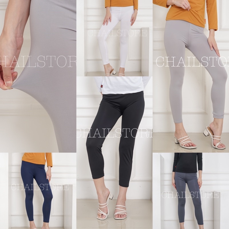 celana legging panjang wanita / olahraga / melar /  jumbo /  stretch / lejing karet / dalaman