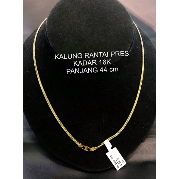 KALUNG WANITA DEWASA MODEL RANTAI PRES KADAR 700/16K