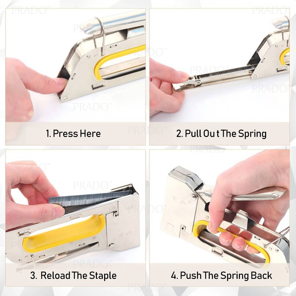 Stapler Tembak / Cekrekan / Pengokot / Hekter Gun Tacker / Staples Sofa, Staples Jok, Stepler Motor,