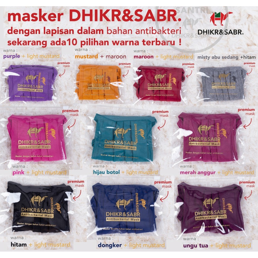 PROMO ORIGINAL Masker Dhikr Terlengkap