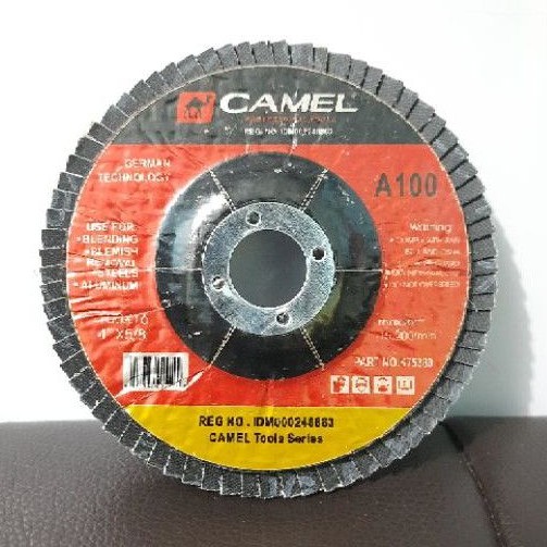 Flap Disc 4&quot; Amplas Susun grit 100 / Amplas tumpuk Harga Per Kotak (C356K)