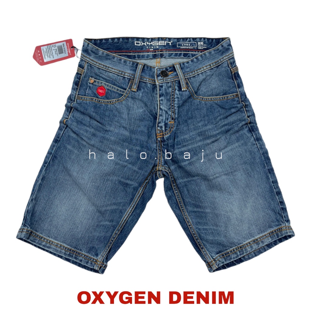 OXYGEN DENIM PENDEK (806-312031) - Celana Jeans Oxygen Pendek - Celana oxygen Pendek Slim Fit