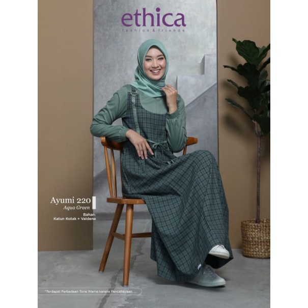AYUMI 220 BLUE | GAMIS DEWASA BY ETHICA TERBARU 2022 | GAMIS SIMPLE TERLARIS