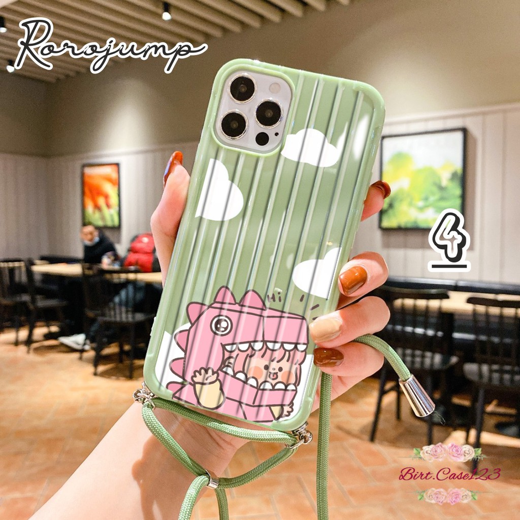 Softcase Koper Slingcase Lanyard RORO JUMP Samsung M30 M30s S8 S8+ Note 10 Pro A51 A71 A21 BC2968