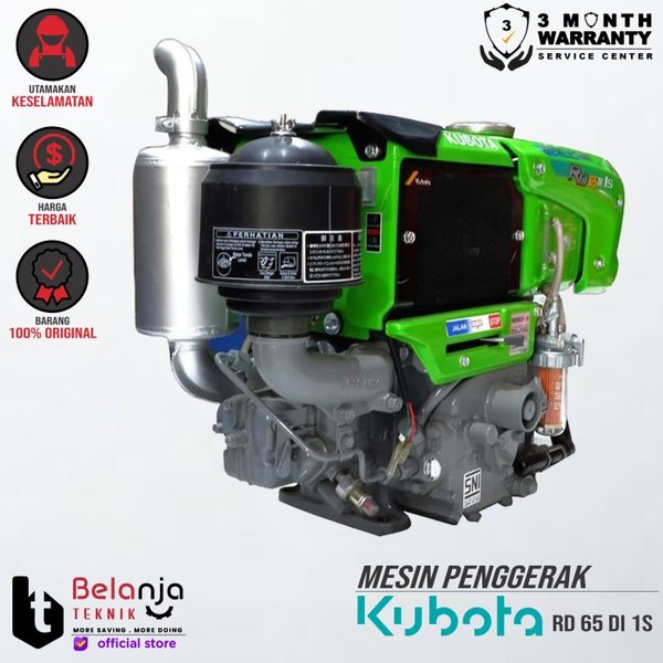 KUBOTA Mesin Diesel RD 65 DI 1S Diesel Penggerak Traktor RD65DI 1S