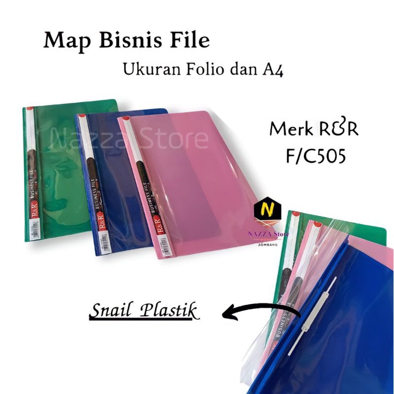 

R&R Map Bussines File Map Snail Plastik 1 pcs