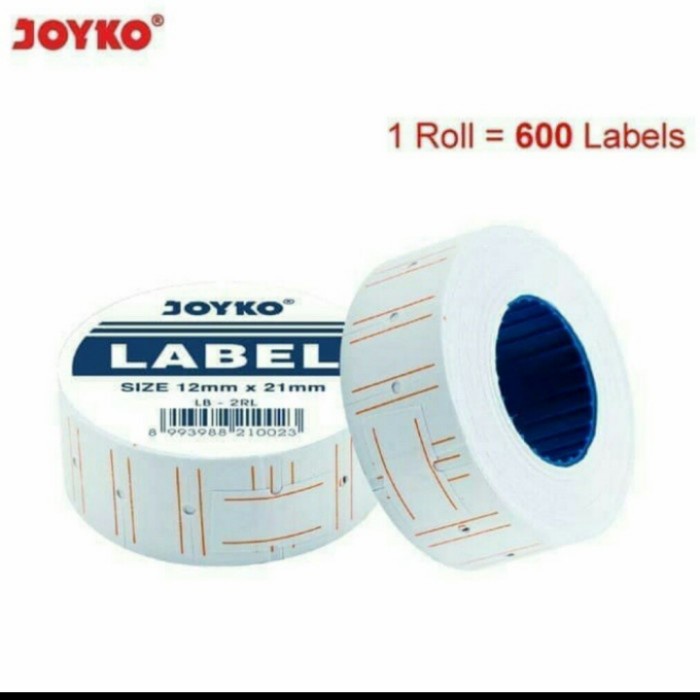 

(DISKON TERMURAH) Kertas label harga baris 1 mx5500 Merek : Joyko Ukuran : 12mm x 21mm