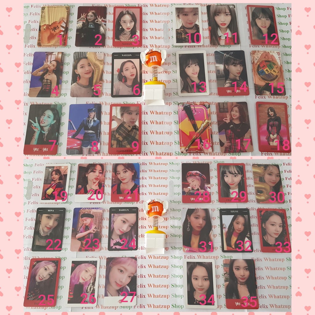 Twice Official Photocard (Yes or Yes) - Collection