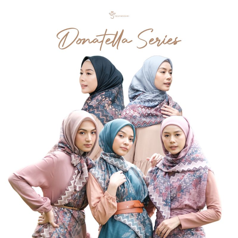 HIJAB VOAL PRINTING - HIJAB SEGI EMPAT - YOUTHSCARF - DONATELLA SERIES (REGULER)