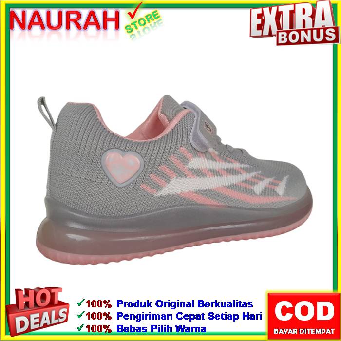 SEPATU ANAK SPICER LAMPU LED SNEAKERS ANAK PEREMPUAN SKEEPER PINK 100% ORIGINAL EMPUK NYAMAN RINGAN ANTI SLIP
