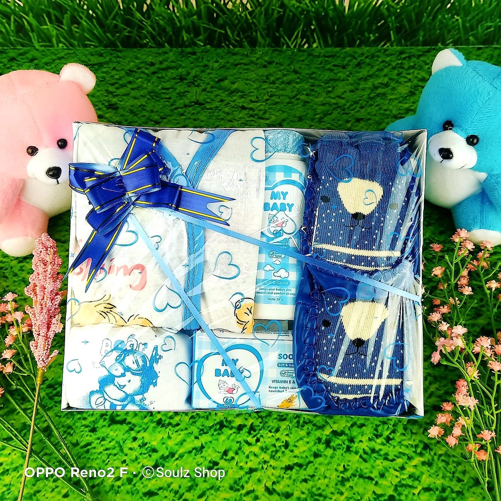 SOUL [Baby 13] Hamper Bayi Kado Lahiran Newborn Paket Set Lengkap  kado Bayi Parcel Real Pict Hampers baby boy and girl Parcel Bayi Laki-laki Perempuan