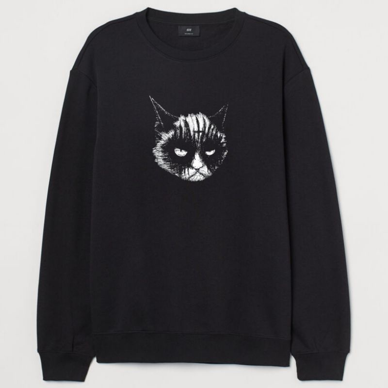 Jual Broken - Sweater sweatshirt crewneck satanic cat hail satan/sweater  satanik/crewneck satanik/Sweatshirt switer crunek unisex | Shopee Indonesia