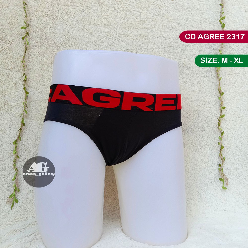 [ isi 3 pcs ]Celana Dalam pria Agree 2317 | CD Agree Karet Boxer