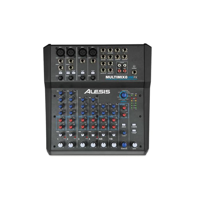 Alesis Multimix 8 USB FX 8 Channel Mixer With Effects & USB Audio