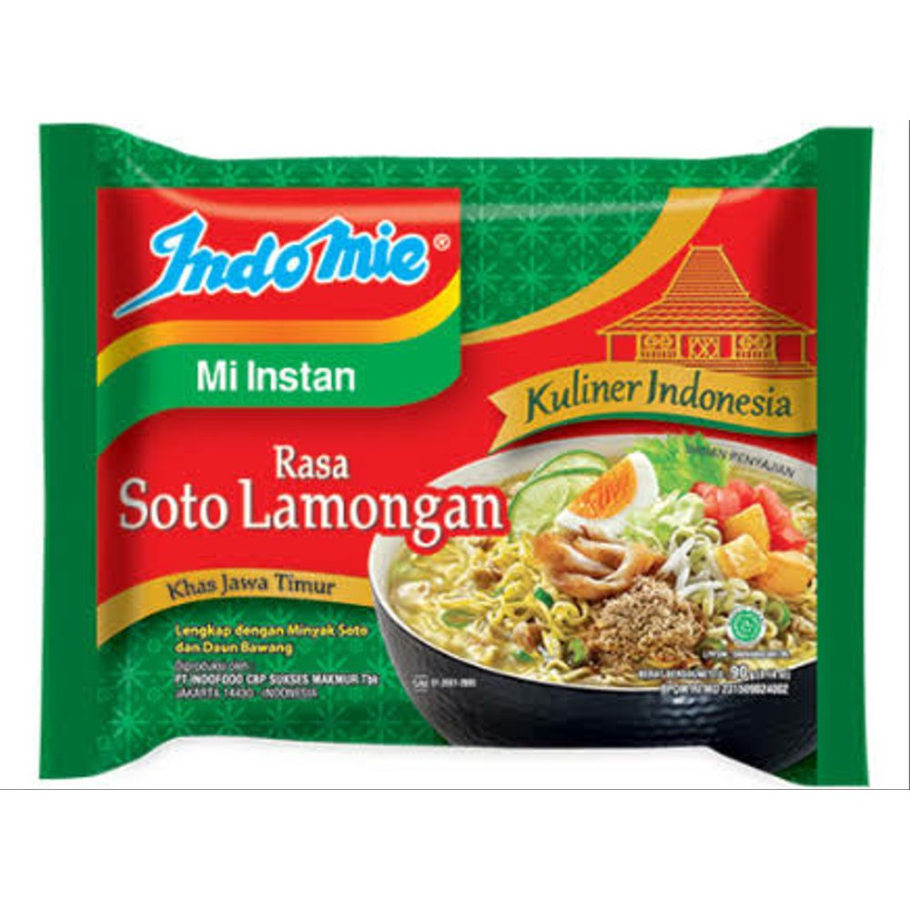 

Indomie Mi Instan Rasa Soto Lamongan Khas Jawa Timur 80gr x 5pcs