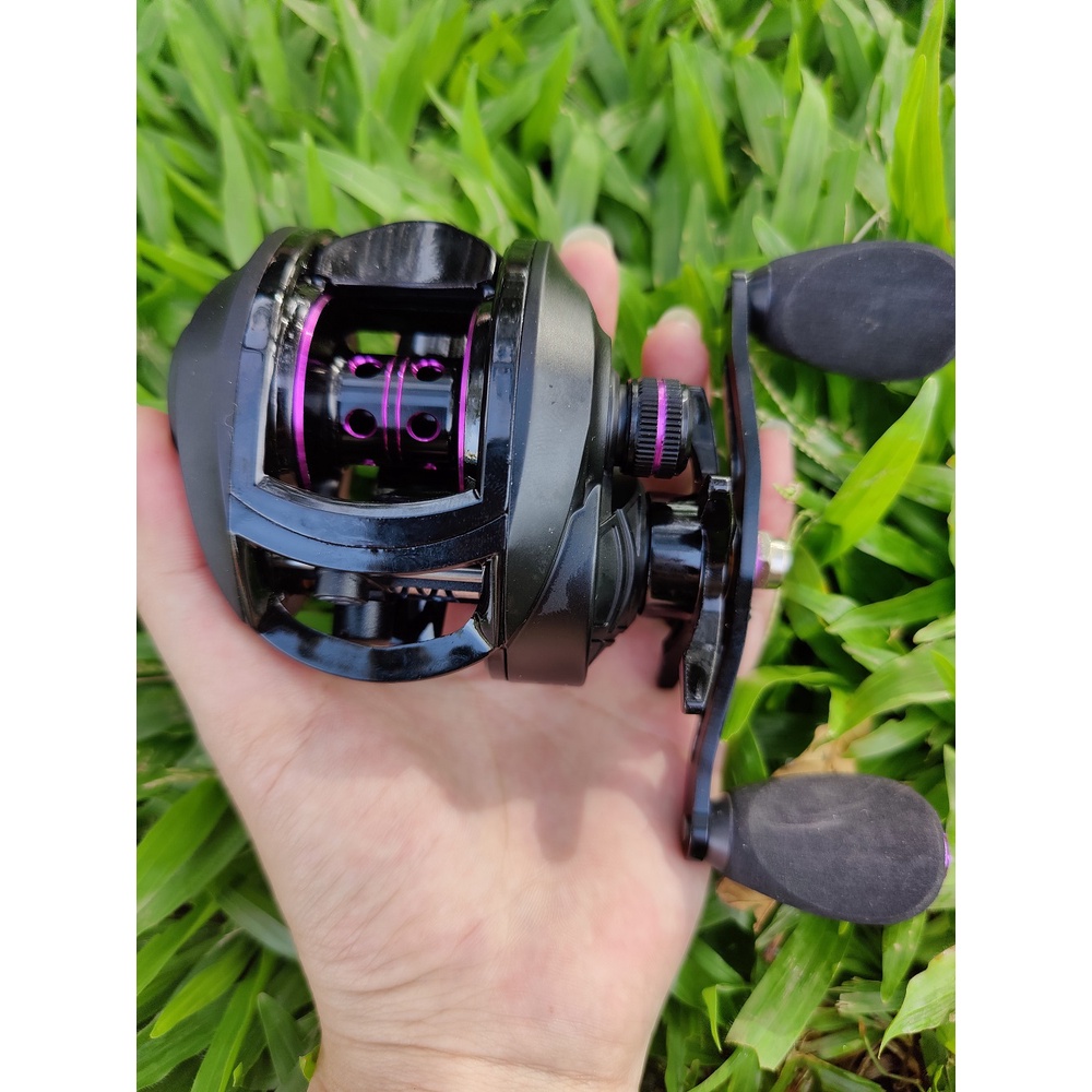 Baitcasting Reel reel pancing BC reel kiri handle 7.2:1 Fishing Reel 10KG Max Drag alat pancing Fishing reel bc murah