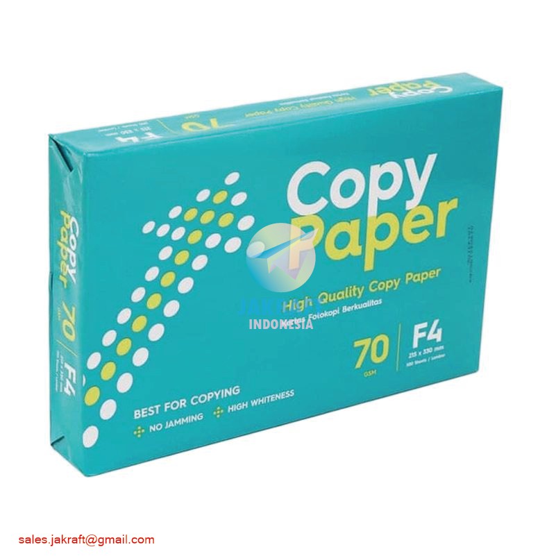 

(500 Lembar) Kertas HVS F4 FOLIO 75 (70) Gsm Gram COPY PAPER | PAPERLINE | INDAH KIAT Seperti PaperOne