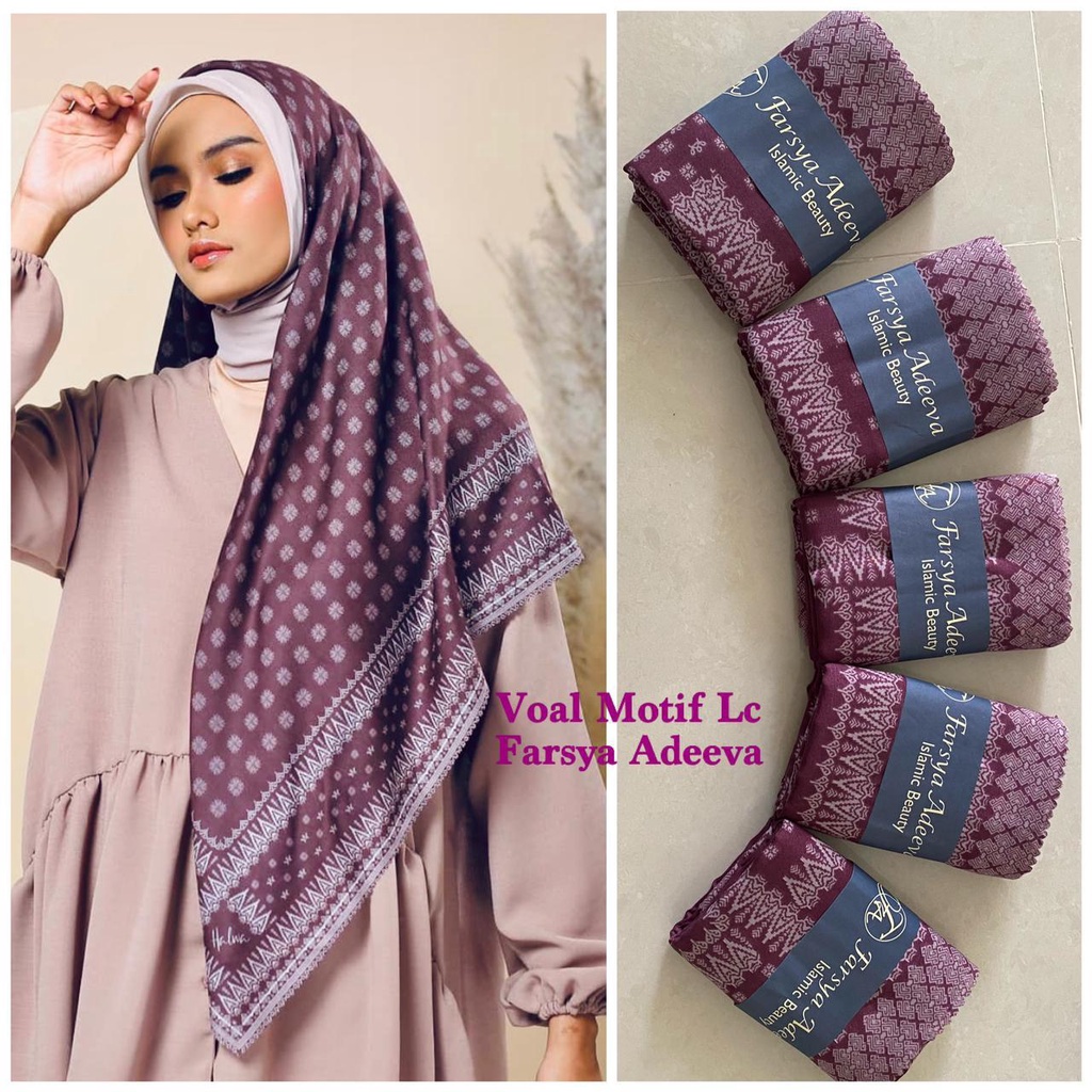 SEGI EMPAT MOTIF TERBARU HIJAB SEGI EMPAT MOTIF DEENAY  LASERCUT  TERMURAH DAN TERLARIS NAYLA HIJA'B-UKIR MAGENTA