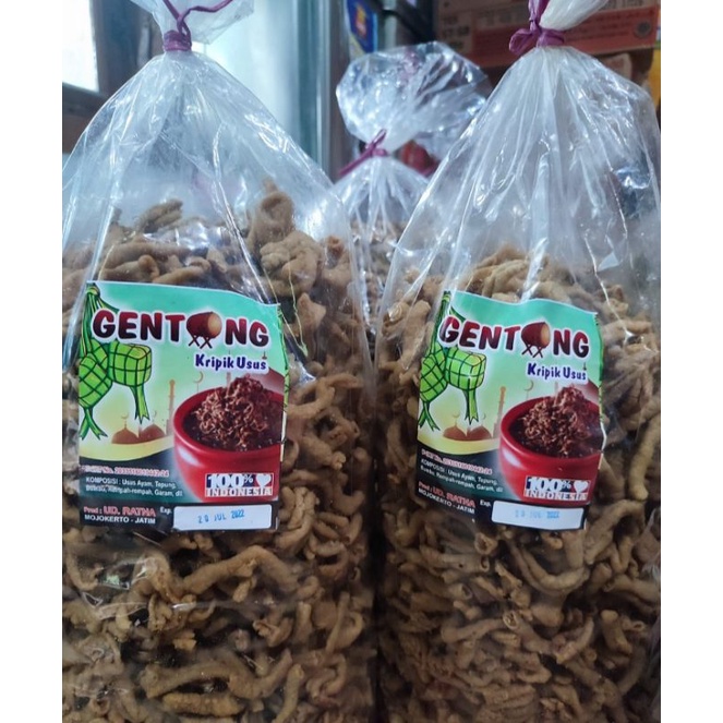 

kripik usus gentong