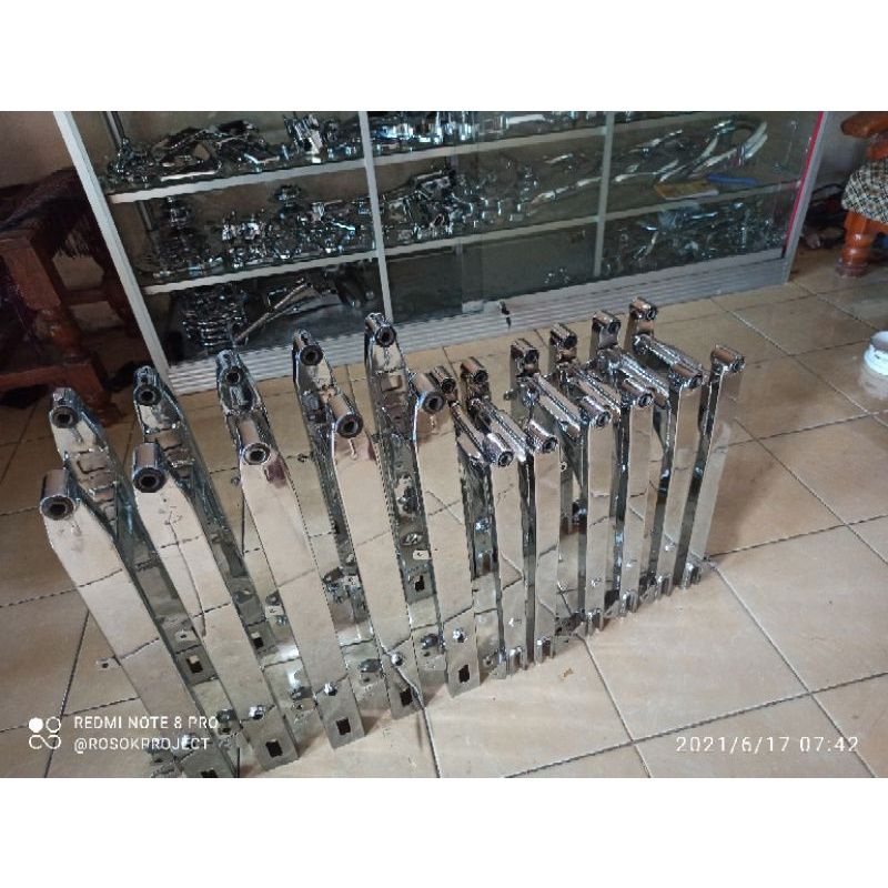 AREM MEGAPRO AREM TIGER SUDAH CHROME ORI COPOTAN MOTOR