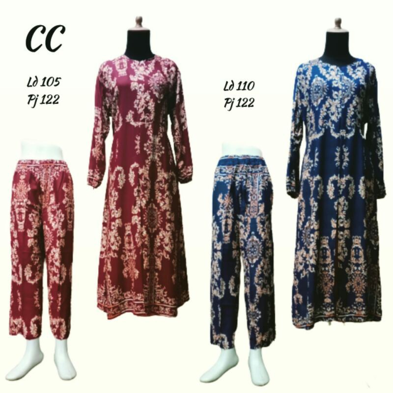 stelan celana long tunik