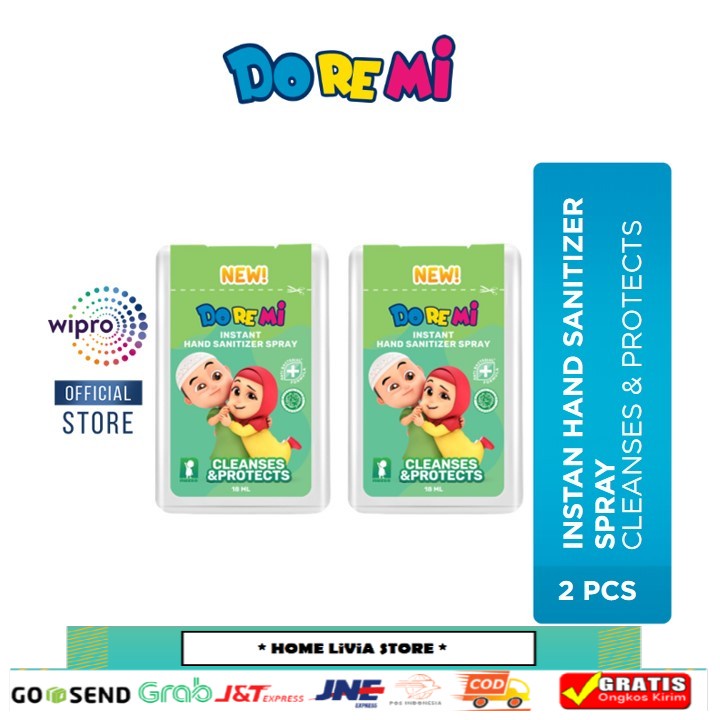 Doremi Nussa Instant Hand Sanitizer Spray 18 ml x 2 Pcs