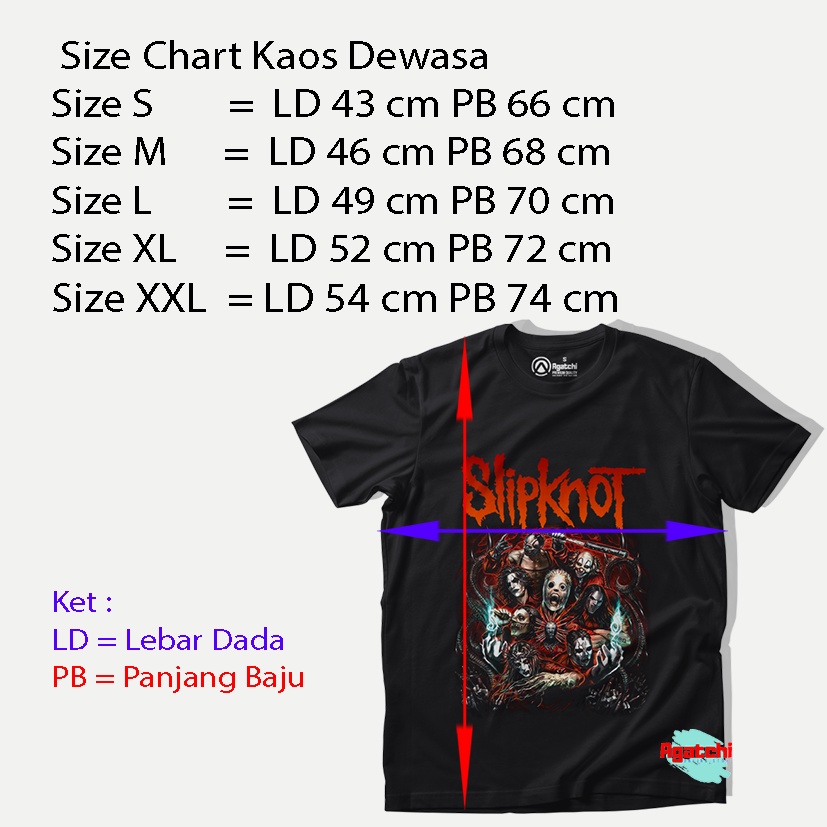 Baju Kaos Band Slipknot