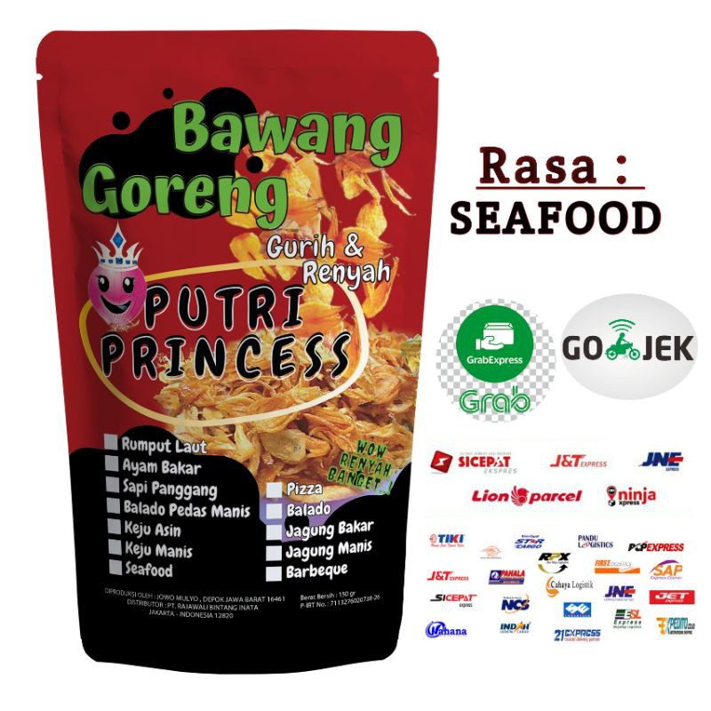 

Bawang goreng Putri princes rasa Seafood