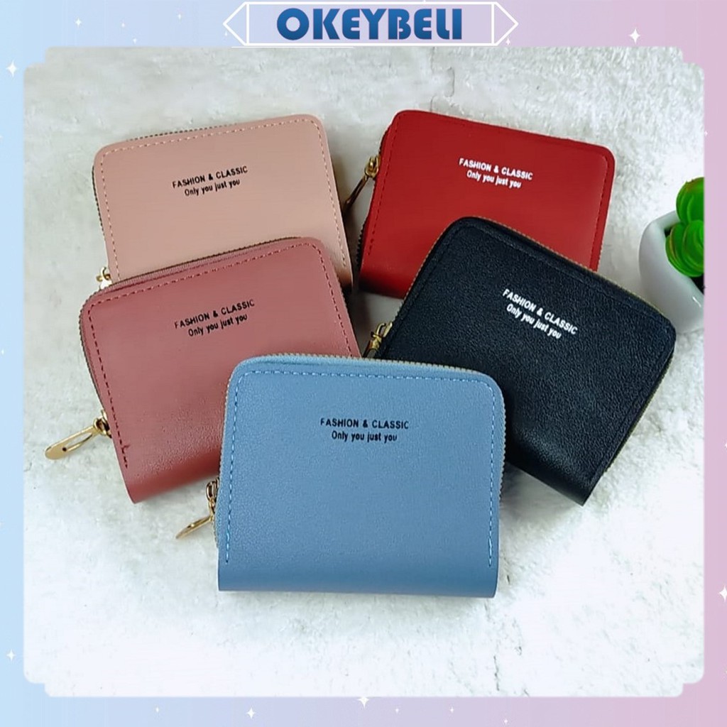 •OKEY BELI•DL469 Dompet wallet RESLETING  Wanita Kartu koin cewek fashion & classic Import cod