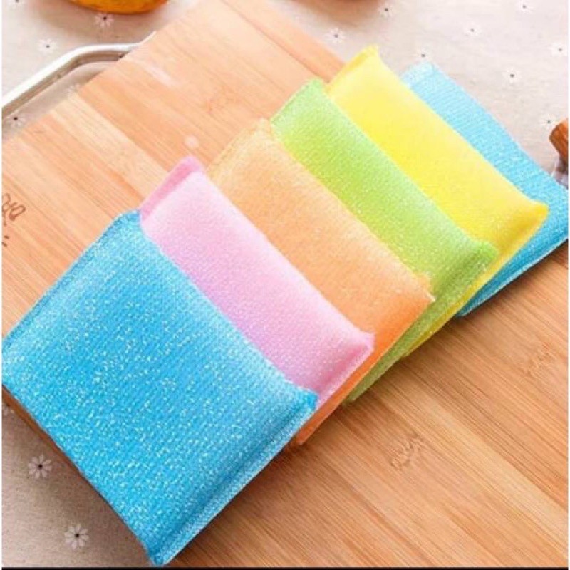 SPONGE/BUSA/SPONS CUCI PIRING WARNA WARNI ( SUER MAGIC SPONGE ) SATUAN SUPER MURAH