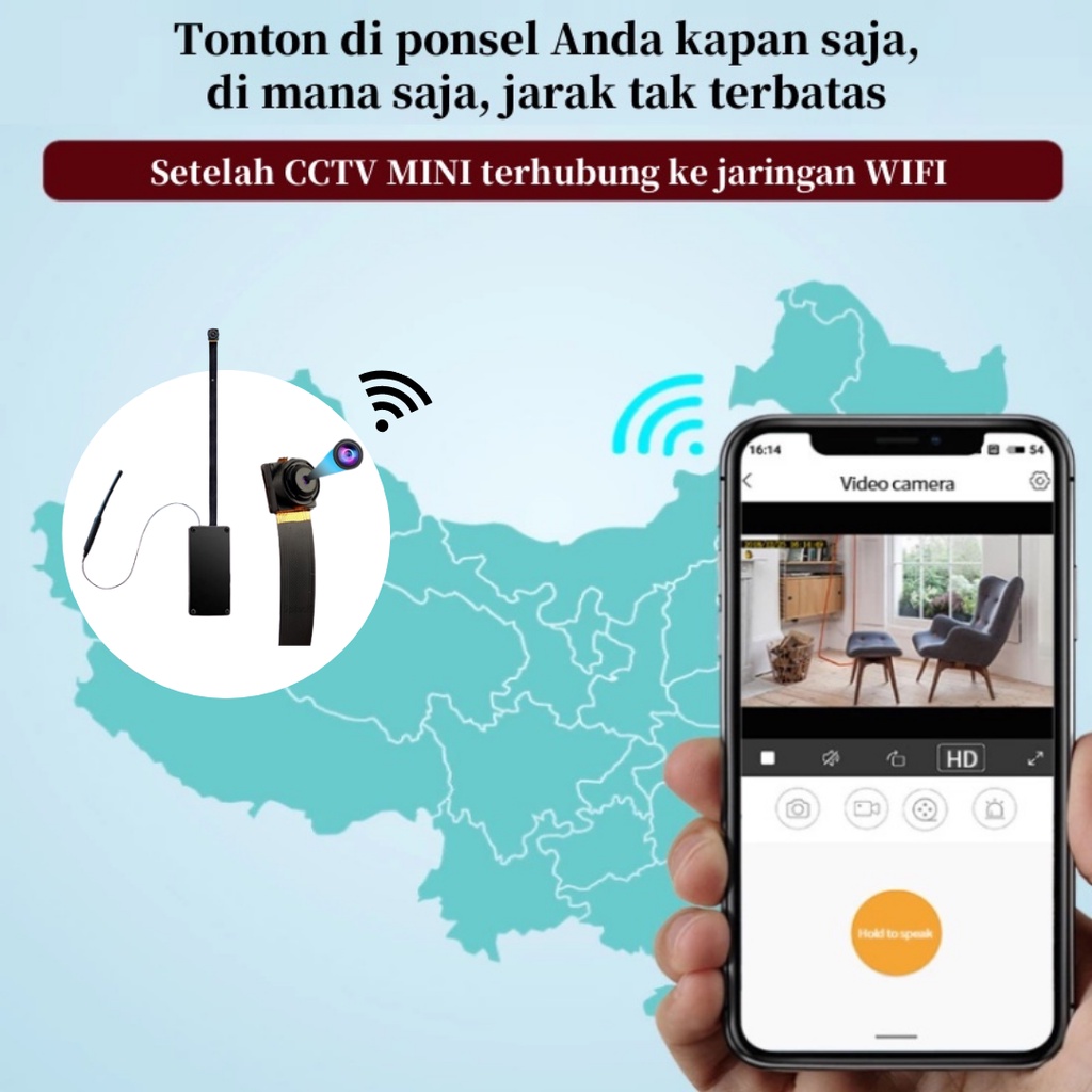 KAMERA KECIL PENGINTAI MINI CAMERA MINI WIFI CCTV SPY CAM HIDDEN CAMERA IP CAMERA MURAH 1080P JS11