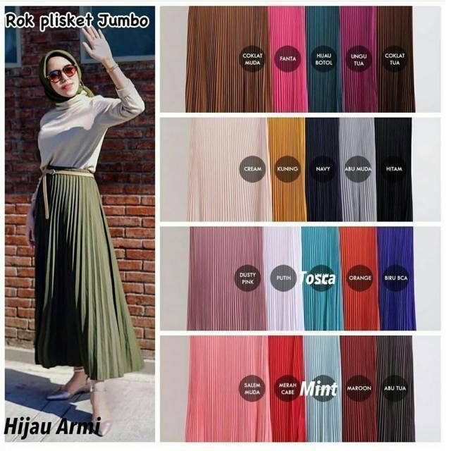 Rok Plisket Jumbo