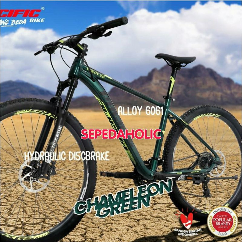Sepeda Gunung 27.5" Inch MTB PACIFIC VIGILON 3.0 Alloy 24 Speed Garansi Resmi 5 Tahun