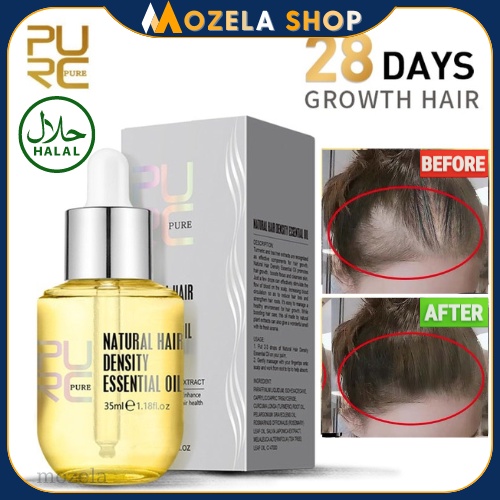PURC Serum Natural Ginger Hair Growth Oil  Pelembab rambut Minyak Esensial Jahe Perawatan perbaikan 