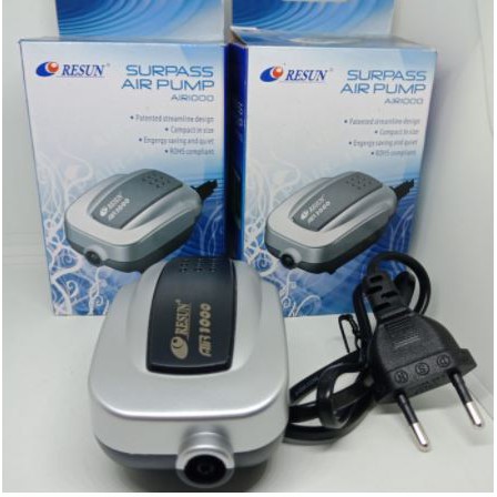 Resun Air1000 pompa udara Aeratotn Aquarium air pump Resun AIR 1000