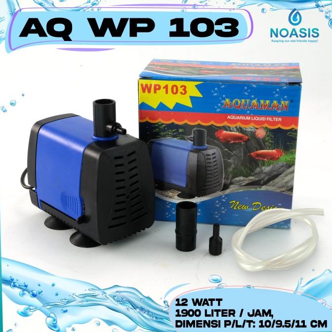 POMPA AQUARIUM CELUP WATER PUMP AQUAMAN WP 103 WP-103 LOW WATT