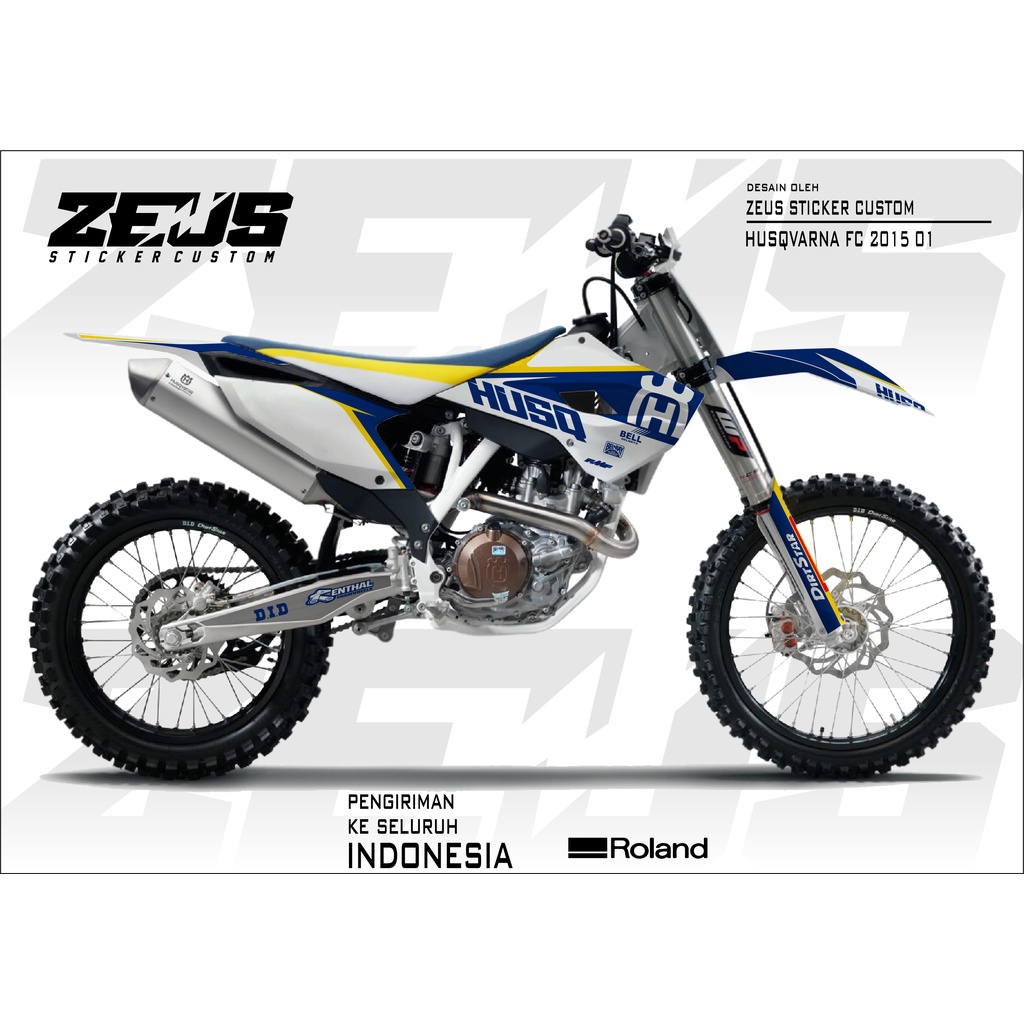 Decal Sticker - Stiker Dekal Husqvarna Fc 2015 Zs 01