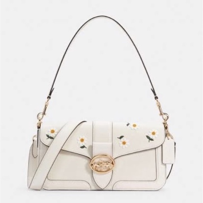 coach georgia daisy white