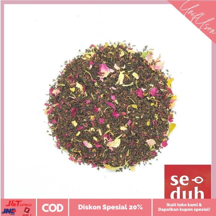 

⭐COD⭐ FRENCH EARL GREY Tea Blend - Black Tea Rose with Bergamot Oil 250 gram
