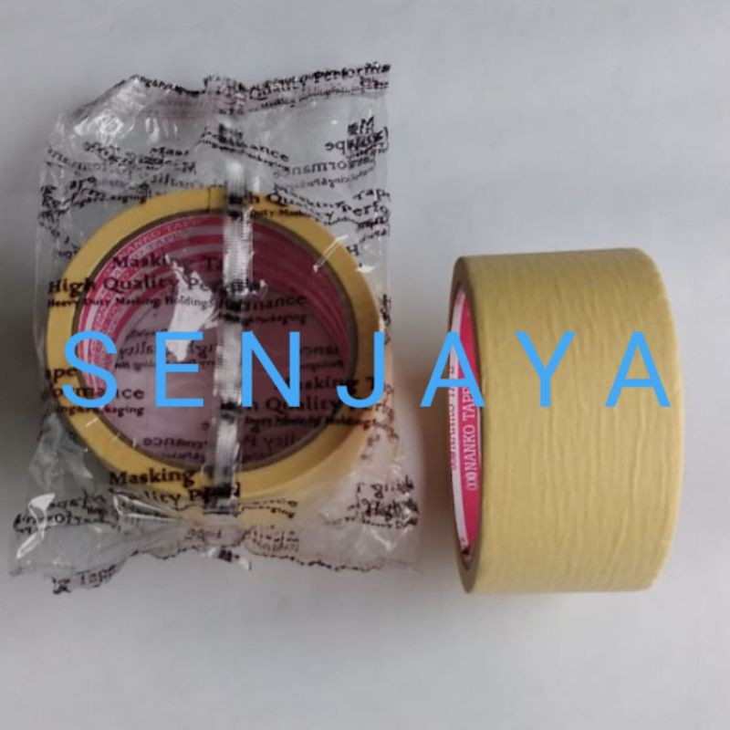 

Nanko paper tape 2 inch ( 48 mm ) x 20Y masking tape lakban kertas selotip kertas