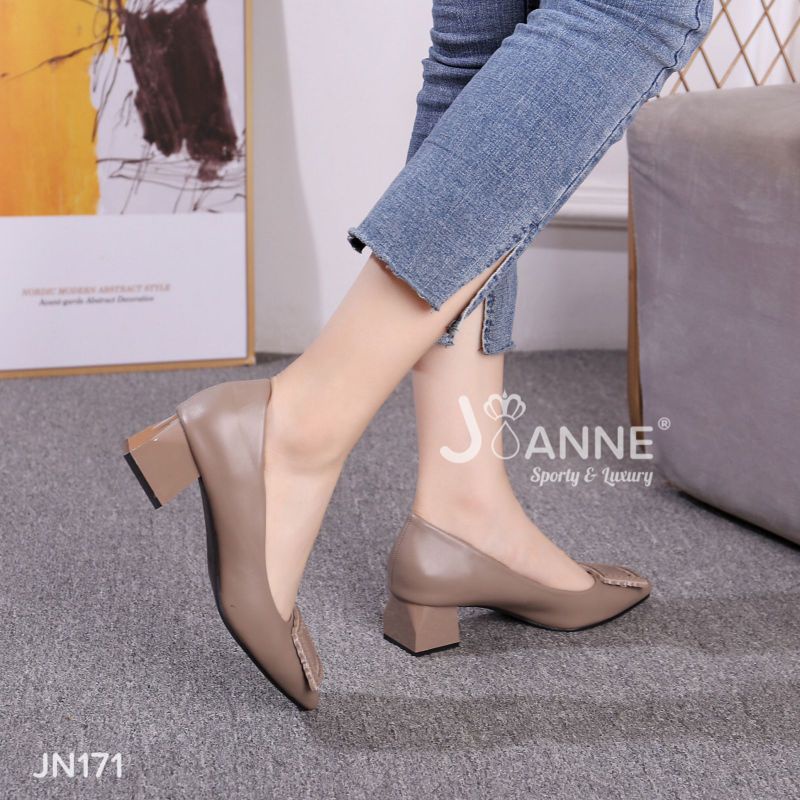 RESTOCK!! JOANNE Heels Shoes Sepatu Kerja Wanita Import JN171