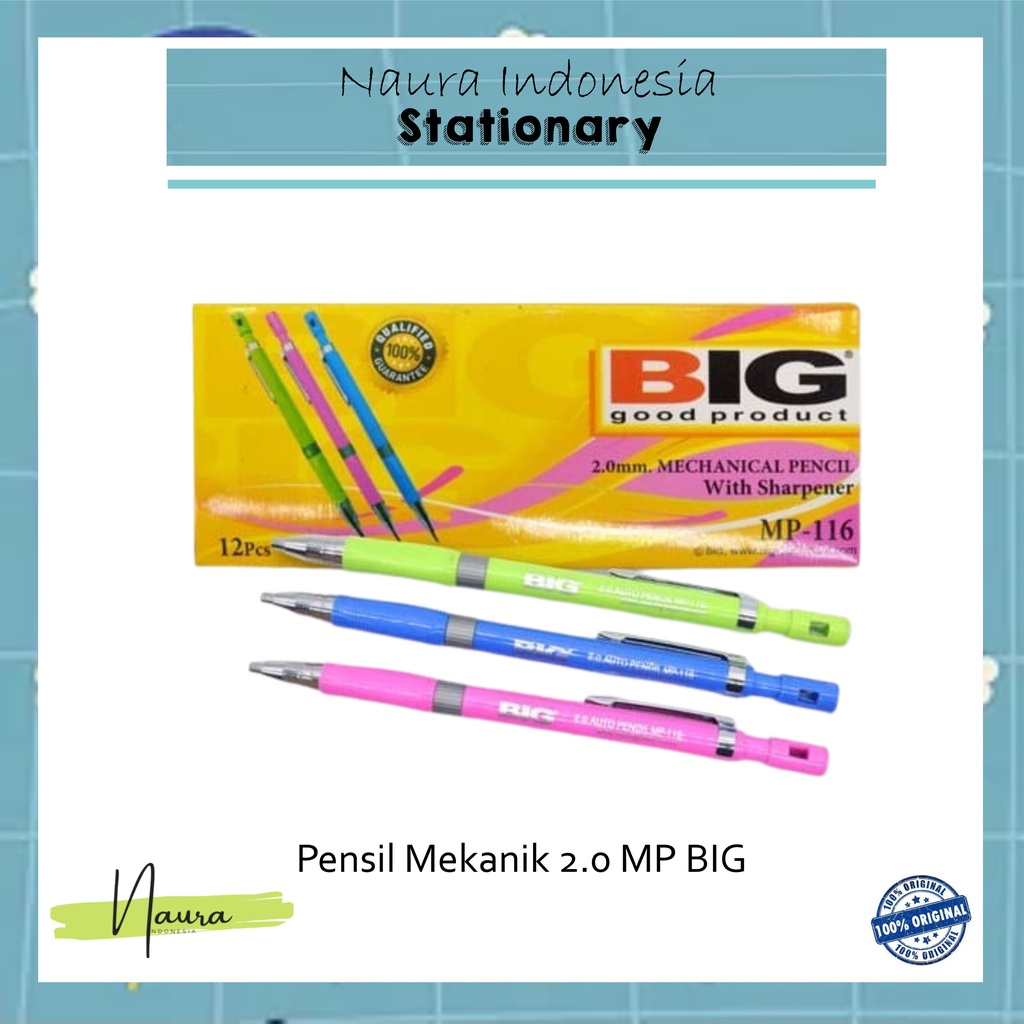 

PENSIL MEKANIK | MECH PENSIL 2.0 MP-116 BIG