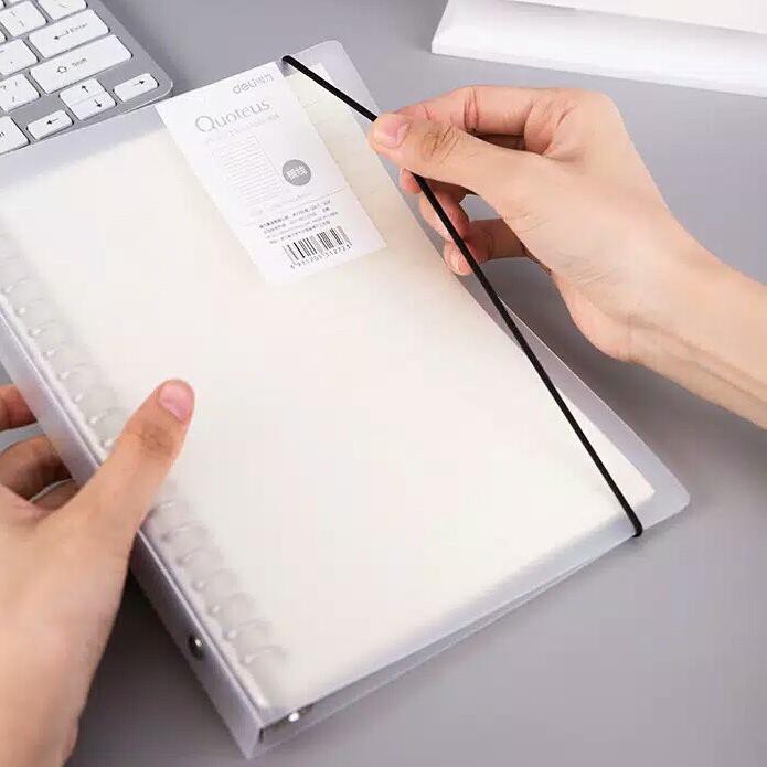 

TERLARIS DAN TERMURAH Binder Transparan A5/B5 Ring Plastik/Besi free loose leaf Binder Pvc Binder Po