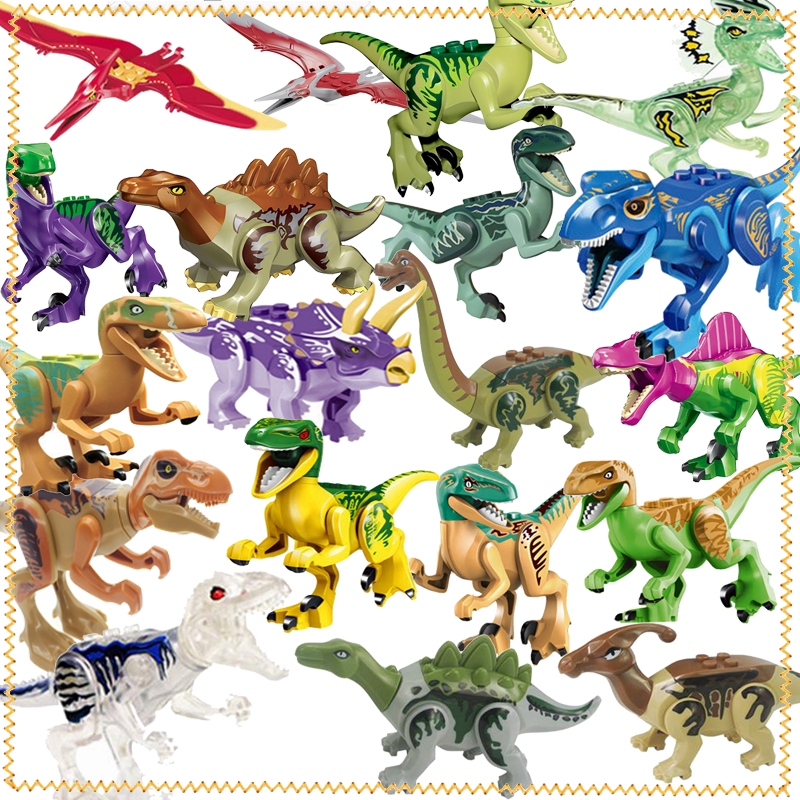 building block dinosaurs