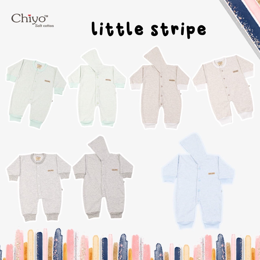 SUPER LEMBUT CHIYO Jumper Panjang Baju Kodok Sleepsuit Bayi 0-3 Bulan SNI