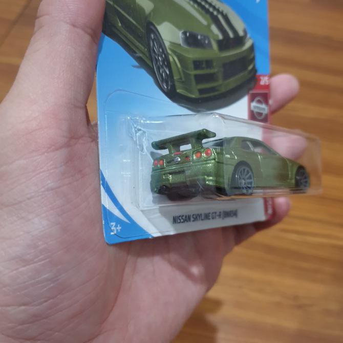 Hari Ini Hotwheels Nissan Skyline R34 Gt-R Bnr34 Hijau Green Limited