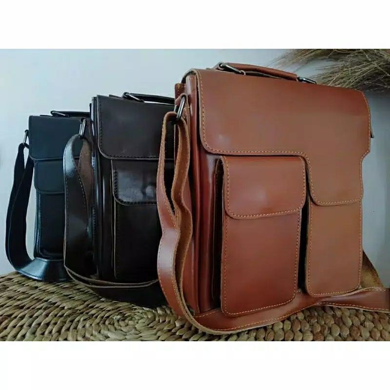 PROMO TERBARU !!! TAS SLEMPANG PULL UP 100% KULIT SAPI ASLI PRIA WANITA KANTOR FORMAL DOSEN PEJABAT