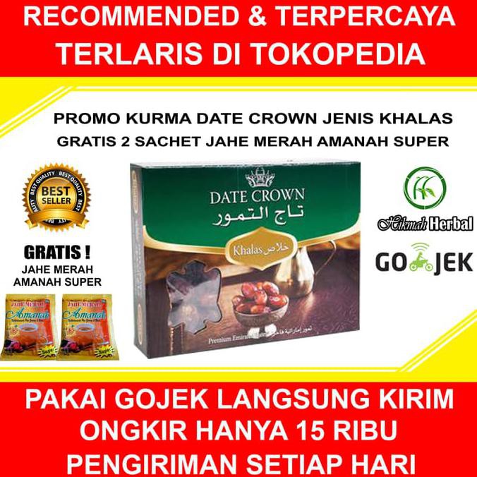 

Kurma Date Crown Jenis Khalas 1 KG