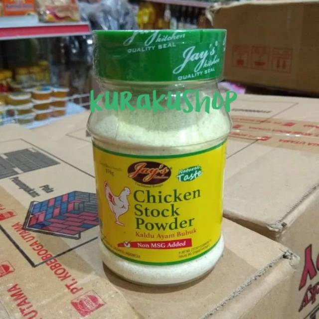 

JAYS CHICKEN STOCK POWDER BUBUK KALDU AYAM NO MSG 150 GRAM
