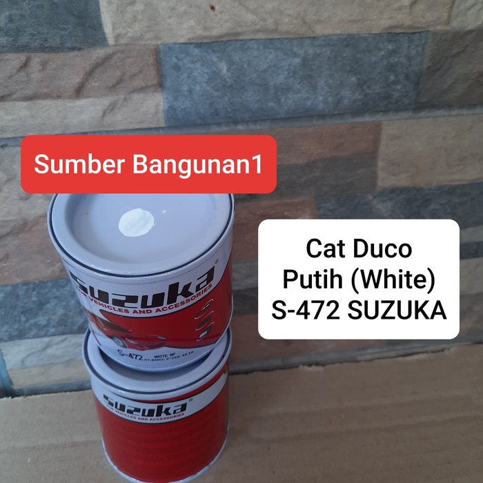 Cat duco putih suzuka cat besi white otomotif S - 472 pagar
